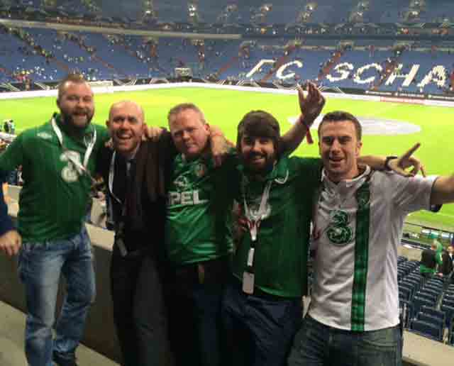 Celebrating-Irelands-historic-last-minute-equaliser-in-FC-Schalke-stadium-in-Dusseldorf-Germany-October-2014-